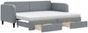 vidaXL Tagesbett Ausziehbar mit Schubladen Hellgrau 80x200 cm Stoff 3196865 Bild 2