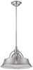 Pendelleuchte, Deckenlampe, Nickel, D 36,8 cm Bild 3