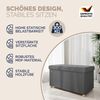 CASARIA® Sitzbank mit Stauraum Samt Anthrazit Bild 3