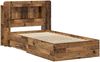 vidaXL Bettgestell mit Stauraum Altholz 90 x 190 cm Holzwerkstoff 3433818 Bild 3