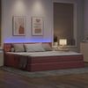 vidaXL Bett mit Stauraum und LED mit Matratze Rosa 200 x 200 cm Samt 3371540 Bild 5