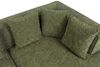 Sofa-Garnitur HWC-Q28, L-Sofa Couch Loungesofa, Stoff Chenille (270 g/m²) Liegefläche rechts 60x310x150cm ~ grün Bild 5