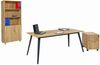 Furni24 Schreibtisch, modernes Design, für Jugendzimmer Büro, große Arbeitsfläche (160X80X75cm) Bild 3