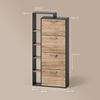 Livinity® Schuhkipper Ortello, Goldkraft Eiche/Anthrazit/Anthrazit, 80 x 166.1 cm mit 4 F. (1 St) Bild 3