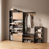 Livinity® Schuhkipper Ortello, Goldkraft Eiche/Anthrazit/Anthrazit, 80 x 166.1 cm mit 4 F. (1 St) Bild 4