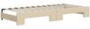 vidaXL Tagesbett Ausziehbar mit Matratzen Creme 100x200 cm Stoff 3197215 Bild 5