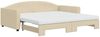 vidaXL Tagesbett Ausziehbar mit Matratzen Creme 100x200 cm Stoff 3197215 Bild 2