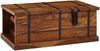 Couchtisch Sheesham Massivholz 100x60x40cm mit Weinregal Stauraum Modern Bild 2
