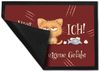 speecheese Fußmatte Katze Fußmatte in 35x50 cm mit Spruch Hier wache ich Eigene Gefahr Bild 2