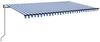 vidaXL Automatische Markise mit LED & Windsensor 500x300 Blau und Weiß 3069151 Bild 2