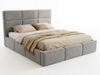 Polsterbett Celine - Bettkasten mit Gasdruckfedern - Doppelbett mit Lattenrost, Bett mit Polsterkopfteil, Bettgestell, Schlafzimmer, Bouclé-Stoff (140 x 200 cm, Grau (Coral 75)) Bild 2