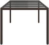 vidaXL Gartentisch Braun 250 x 100 x 75 cm Poly-Rattan 362553 Bild 4