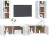 vidaXL 4-tlg. TV-Schrank-Set Weiß Holzwerkstoff 3188694 Bild 3