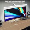 LMaxhome Schreibtischlampe Dimmbar LED Büro-Tischlampe 24W Doppelkopf klemmbar 1000lm Augenschutz, 80CM 5 Farbtemperatur 5 Helligkeitsstufen mit Fernbedienung Tageslicht Bild 4