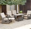 Lounge-Sessel Corido, Rattan, Grau, Schwarz, 85 x 104 x 71 cm Bild 5