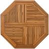 vidaXL Tischplatte 80x80x2,5 cm Achteckig Massivholz Teak 366666 Bild 2