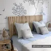 Vente-unique - LITTORAL Bettkopfteil und Bettbrücke Holz, Platte Beige - B 8 cm x H 125 cm x L 170 cm Bild 5