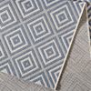 In- & Outdoor Teppich Karo blau/creme - 160x230x0,8cm Bild 3