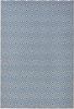 In- & Outdoor Teppich Karo blau/creme - 160x230x0,8cm Bild 4