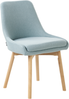 Esszimmerstuhl 2er Set MELFORT Stoff Hellblau Bild 4