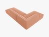 Micadoni Ecksofa Ruby 4-Sitzer Links Samt Salvador Rosa Bild 4