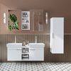 Roomart LYCIA-120 Badmöbel Set– 2-teiliges Badezimmermöbel Set - Waschbecken mit Unterschrank - H 54 x B 38.6 x T 121 cm • Weiß Bild 2