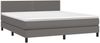 vidaXL Boxspringbett mit Matratze & LED Grau 180x200 cm Kunstleder 3134181 Bild 3