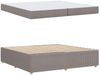 vidaXL Bettrahmen mit Matratze Taupe 200 x 200 cm Stoff 3398435 Bild 4