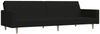 vidaXL Schlafsofa 2-Sitzer Schwarz Stoff 375729 Bild 2