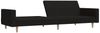 vidaXL Schlafsofa 2-Sitzer Schwarz Stoff 375729 Bild 4