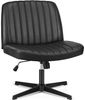 DUMOS Bürostuhl Ohne Armlehne Schneidersitz Stuhl, mit Verbreitertem Criss Cross Chair, drehbar Bild 5