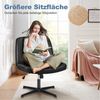 DUMOS Bürostuhl Ohne Armlehne Schneidersitz Stuhl, mit Verbreitertem Criss Cross Chair, drehbar Bild 3