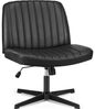 DUMOS Bürostuhl Ohne Armlehne Schneidersitz Stuhl, mit Verbreitertem Criss Cross Chair, drehbar Bild 4