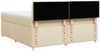 vidaXL Boxspringbett mit Matratze Creme 180x200 cm Stoff 3286771 Bild 5