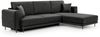 ELTAP 'Dalia' Ecksofa, Dunkelgrau, 95 x 190 x 289 cm, Rechts Bild 2