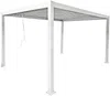 Vente-unique - AMALFI Terrassenüberdachung Metall Weiß - B 300 cm x H 250 cm x L 400 cm Bild 2