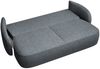Selsey 'Savoy' 3-Sitzer Sofa mit Schlaffunktion und Bettkasten, dunkelgrau, ca. 96 x 254 x 105 cm Bild 4