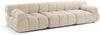Micadoni Modulares Sofa Bellis 3-Sitzer Boucle Rolf Helles Beige Bild 2