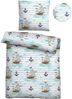 biberna Linon-Bettwäsche 0044491 SCHIFFE, ciel, 1x 135x200 cm + 1x 80x80 cm Bild 5