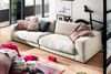 KAWOLA Sofa MADELINE 3-Sitzer Cord cremeweiß 85 x 127 x 290 cm Bild 2