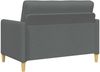 vidaXL Sofa Set mit Stauraum 2 pcs Dunkelgrau Polyester 3429149 Bild 4