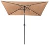 paramondo Sonnenschirm parajuna kleiner Sonnenschirm, 2,3 x 1,3 m, rechteckig, creme, LxB: 230x130 cm, Klein, eckig, knickbar: ideal für Balkone, Stahl/Polyester Bild 2