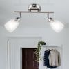 LED Deckenleuchte, bewegliche Spots, silber, chrom, L 25 cm Bild 5