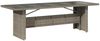 vidaXL 11-tlg. Garten-Essgruppe mit Kissen Grau Poly Rattan 3277558 Bild 4
