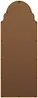 Vente-unique - KARIAN Spiegel Holz, PlatteMetall Gold - B 3 cm x H 160 cm x L 60 cm Bild 4