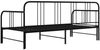 vidaXL Ausziehsofa Bettgestell 90x200 cm Schwarz Metall Bild 5