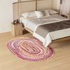 Juteteppich - ML-Indigostripy 200 x 140 cm - mehrfarbig - oval Bild 2