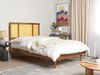 Bett mit Lattenrost AURAY 140 x 200 cm Rattan Heller Holzfarbton Bild 3
