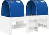 vidaXL Bett mit Tunnel 4 pcs Weiß und Blau Holzwerkstoff 3423571 Bild 3