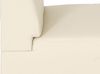 Modular 2-Sitzer Sofa Couch Lyon, Kunstleder ~ creme, ohne Armlehnen Bild 3